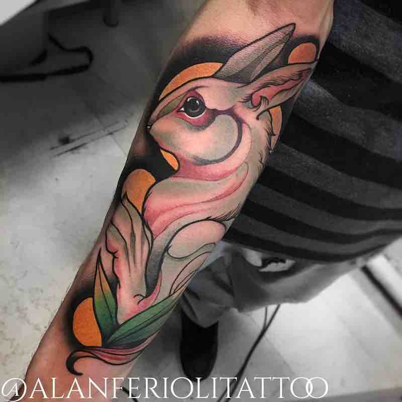 Rabbit Tattoo by Alan Ferioli