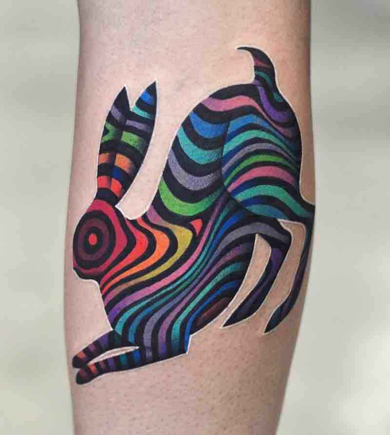 Rabbit Tattoo by David Peyote