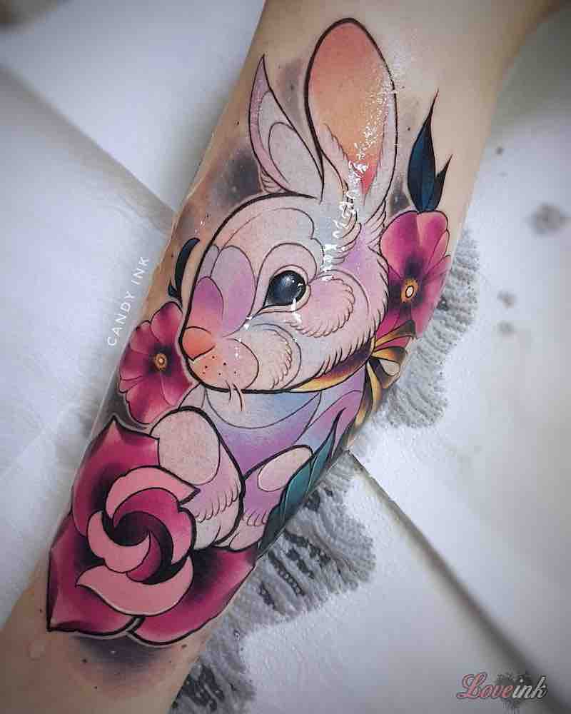 Rabbit Tattoo by Laura Konieczna