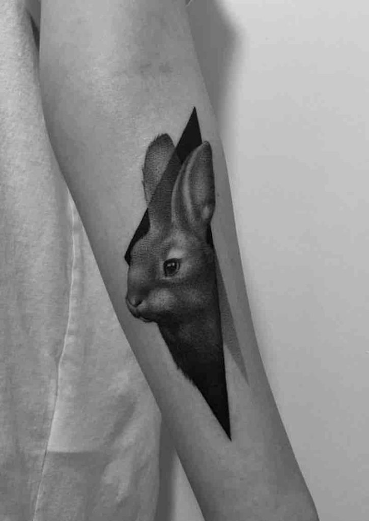 Rabbit Tattoo by Paweł Indulski