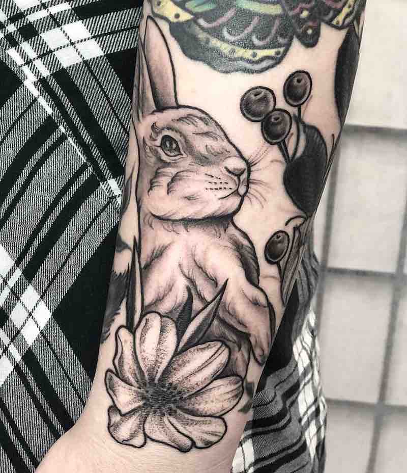 Rabbit Tattoo by Robbie Pina