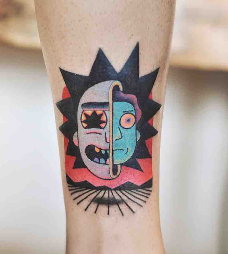 Rick and Morty Tattoo 2 by David Peyote