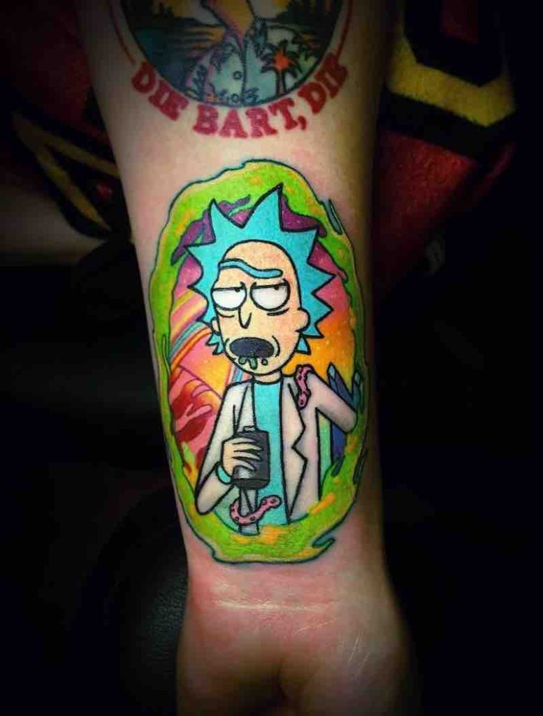 Rick and Morty Tattoo 2 by Jeremy Sloo