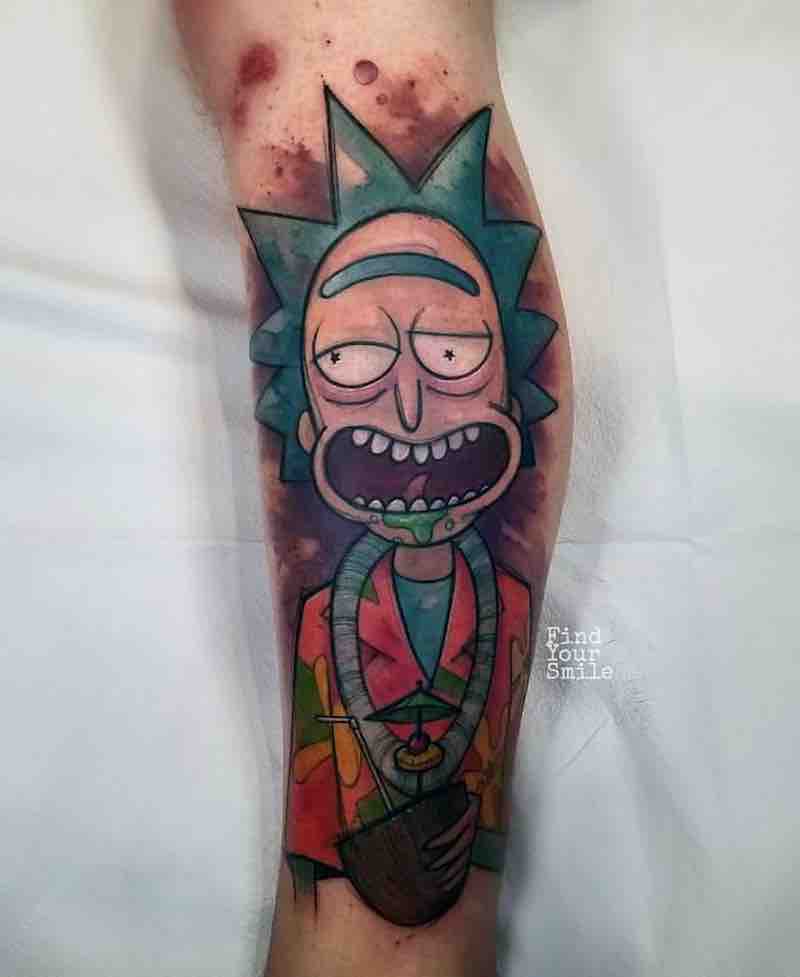 Rick and Morty Tattoo 2 by Russell Van Schaick