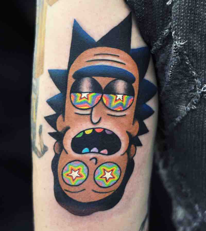 Rick and Morty Tattoo 4 by David Peyote