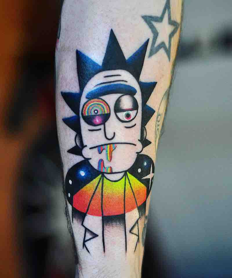 Rick and Morty Tattoo 5 by David Peyote
