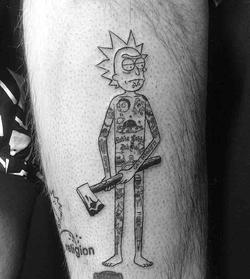 Rick and Morty Tattoo by Alexandyr Valentine