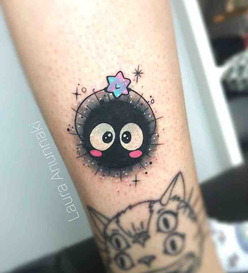 Sootball Spirited Away Tattoo by Laura Anunnaki