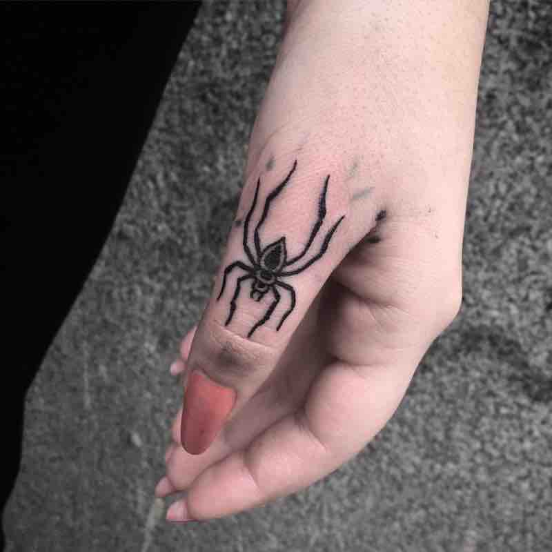 Spider Tattoo by Jack Ankersen
