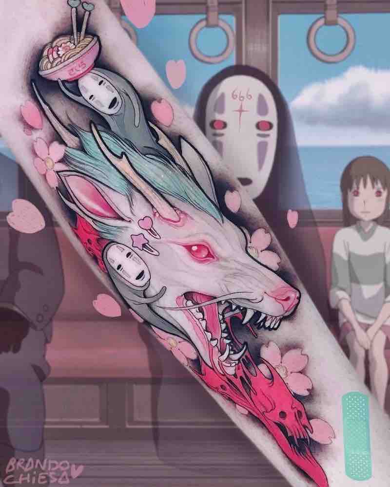 Spirited Away Haku Tattoo by Brando Chiesa