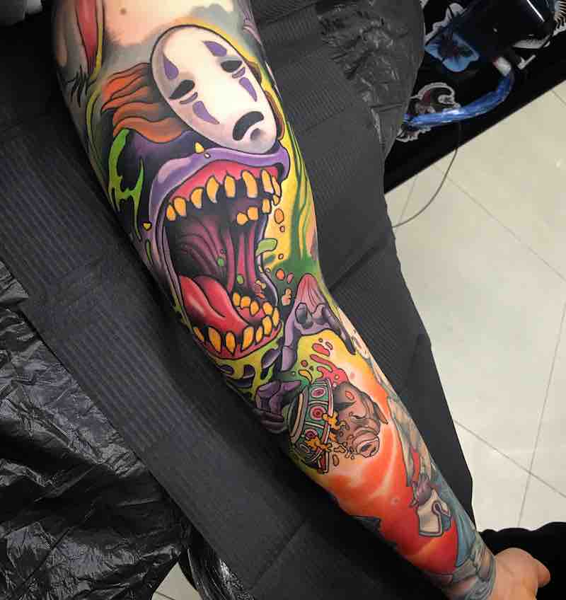 Spirited Away No Face Tattoo by Johnny Domus