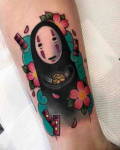 Spirited Away No Face Tattoo by Stefan Salamone