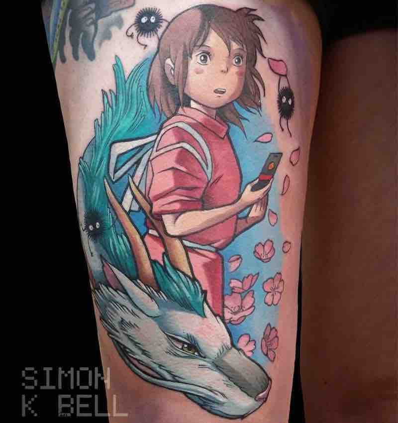 Spirited Away Tattoo by Simon K Bell