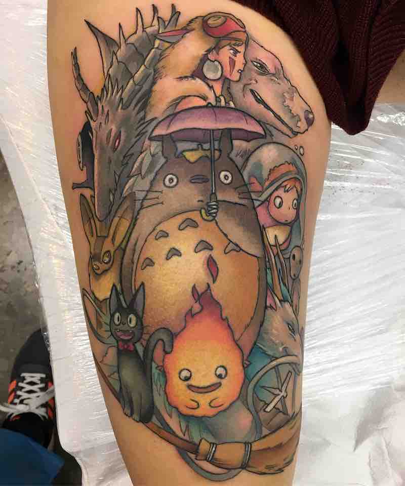 Studio Ghibli Tattoo 4 by Enrik Gispert