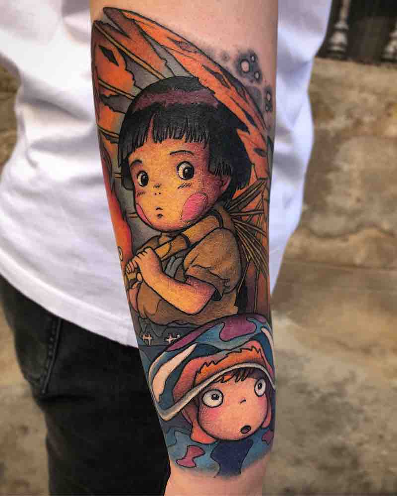 Studio Ghibli Tattoo by Enrik Gispert