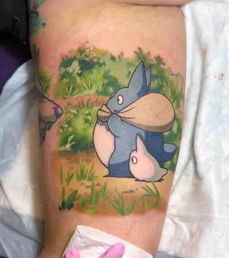Totoro Tattoo 1 by Kimberly Wall