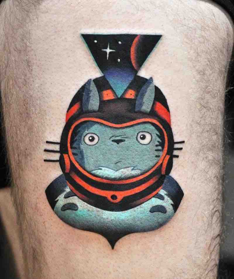 Totoro Tattoo 2 by David Peyote