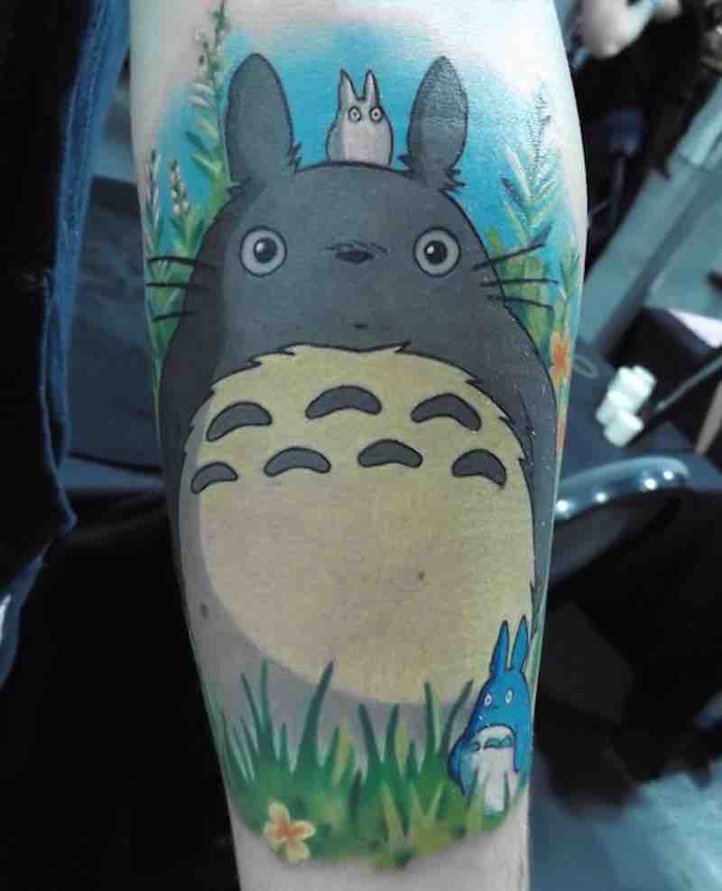Totoro Tattoo 2 by Michelle Maddison