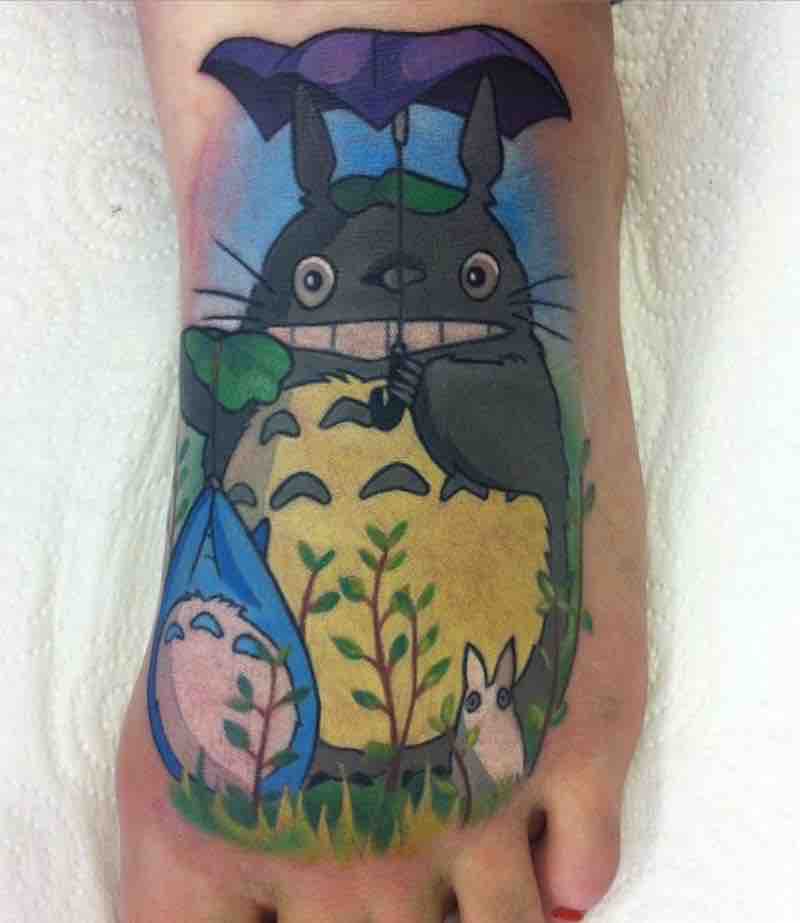 Totoro Tattoo by Michelle Maddison