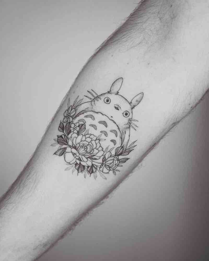 Totoro Tattoo by Phoebe Hunter