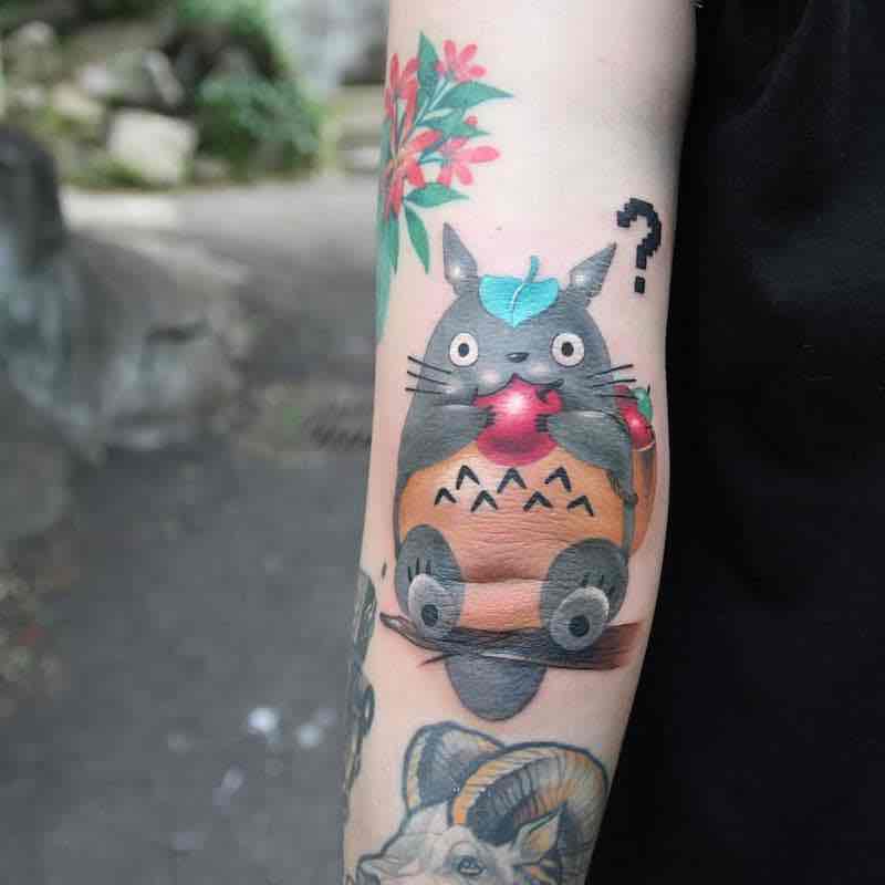 Totoro Tattoo by Polyc