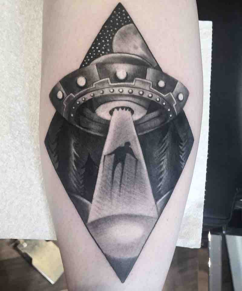 UFO Tattoo 2 by Lee Compton