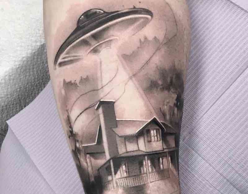 UFO Tattoo Nathan Adsit