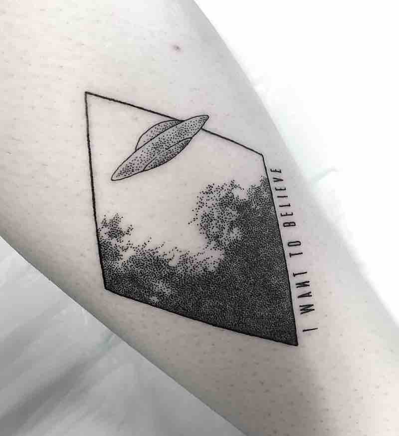 UFO Tattoo by Katherine Jarre
