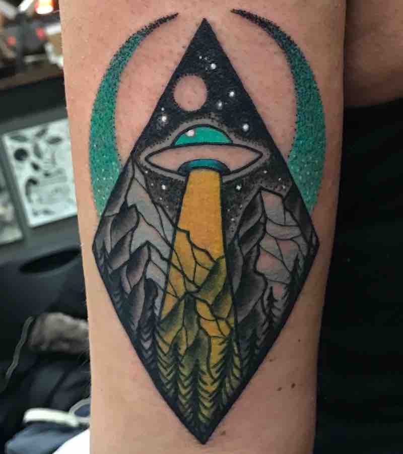 UFO Tattoo by Patrick Whiting
