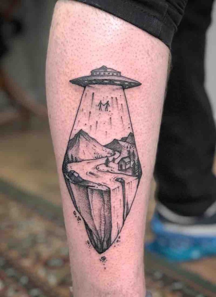 UFO Tattoo by Tom Tom Tatt