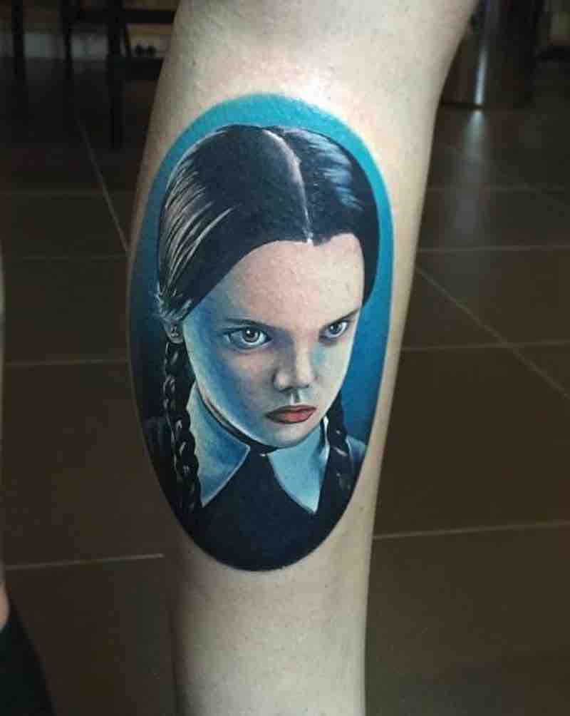 Wednesday Addams Tattoo by Aaron Lyons