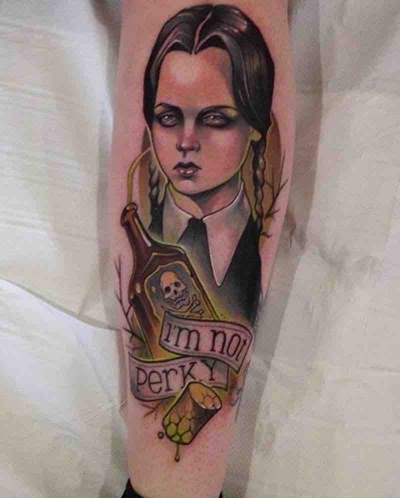 Wednesday Addams Tattoo by Marcus Maguire