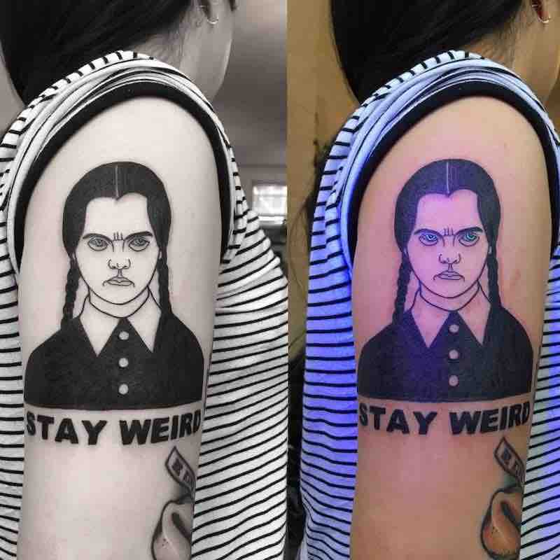 Wednesday Addams Tattoo by Noil Culture