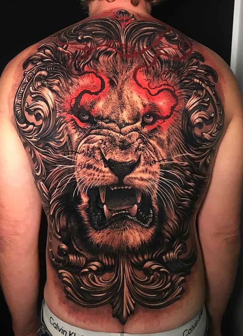Mens Back Tattoo 2 by Steve Butcher