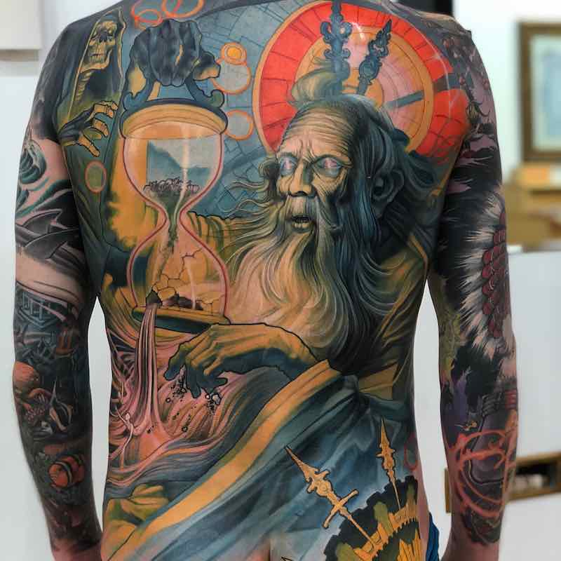 Mens Back Tattoo 3 by Steve Moore