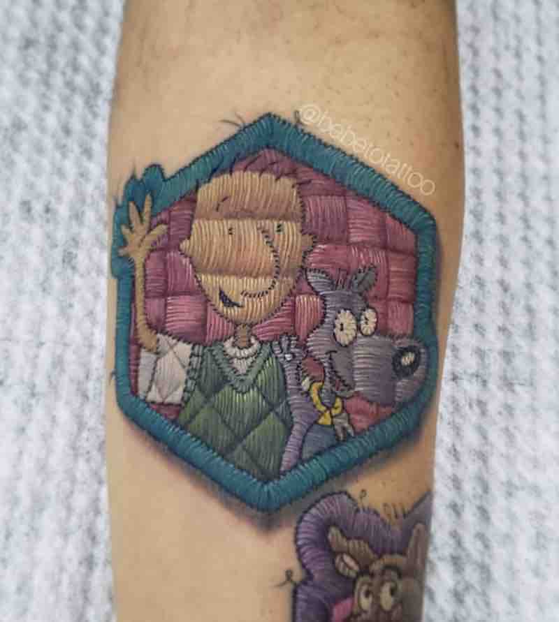 Doug Embroidery Tattoo by Edson De Sousa Xavier