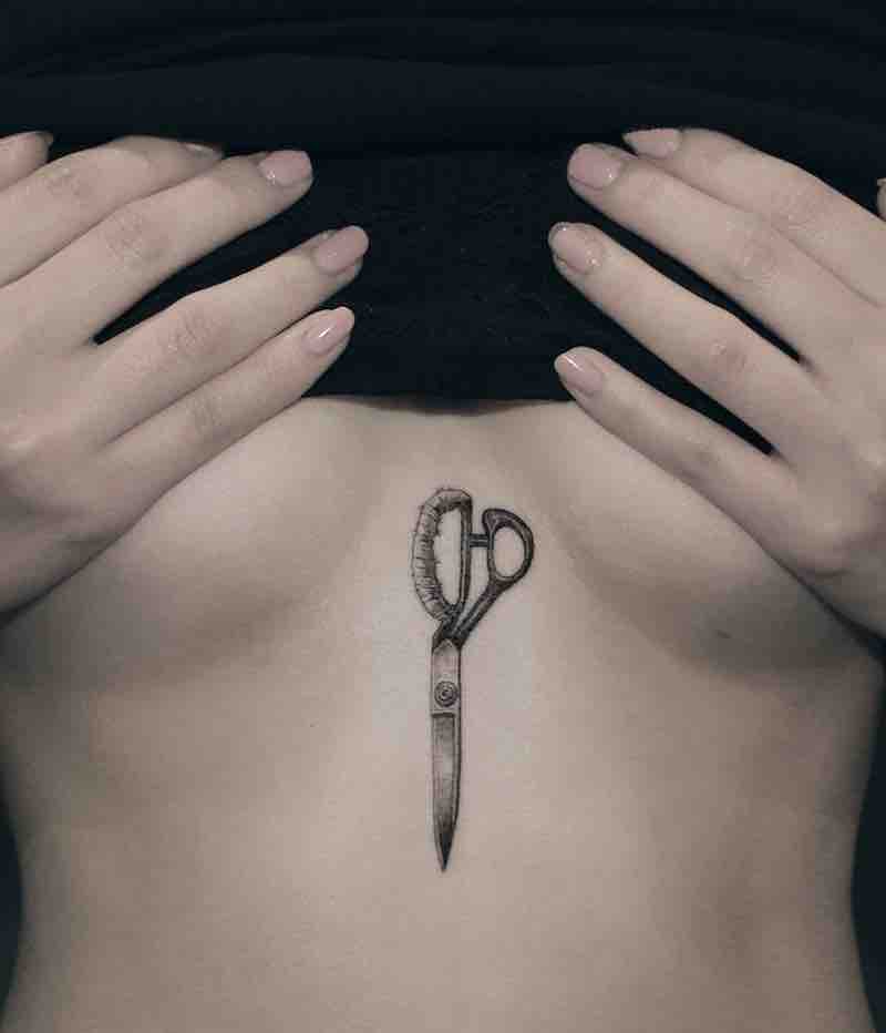 Scissor Tattoo by Zipin Black